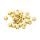 Synteettinen helmi sileä minitähti kullanvärinen 5,5x6 mm n. 25 kpl