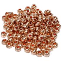 Siemenhelmi 6/0 Tsekki metallihohto punakullanvärinen 10 g