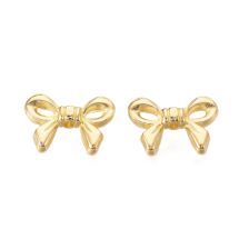 Metallihelmi pieni rusetti 10x14 mm kullanvärinen 4 kpl