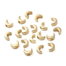 Synteettinen helmi kuu kullanvärinen n. 7x5mm n. 25 kpl