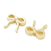 Metallihelmi rusetti 15,5x13,5 mm vaalea kullanvärinen 1 kpl