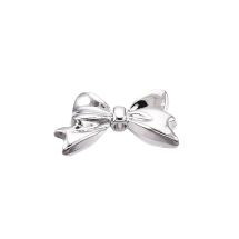 Metallihelmi rusetti 19x10,5 mm platinanvärinen 1 kpl