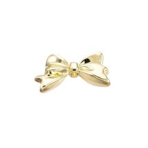 Metallihelmi rusetti 19x10,5 mm vaalea kullanvärinen 1 kpl