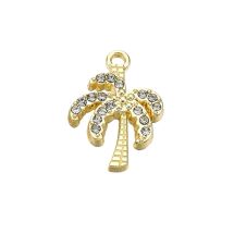 Metallimaskotti palmu /strassi vaalea kullanvärinen 18,5x13 cm 1 kpl