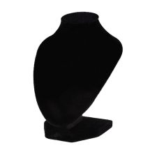 Korustandi 3D pieni rinnus musta sametti n. 15,4x10 cm