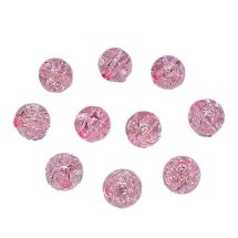 Akryylihelmi pyöreä 8 mm "jääkukka" light pink 10 g