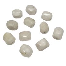 Kivihelmi kuukivi hiottu nugettihelmi 1 kpl