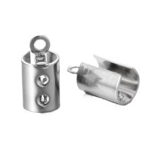 Nauhanpääte 304 teräs teräksenvärinen puristettava silmukalla 11x5,5 mm 10 kpl