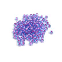 Siemenhelmi 6/0 Tsekki kirkas sininen sisäväri pinkki 10 g