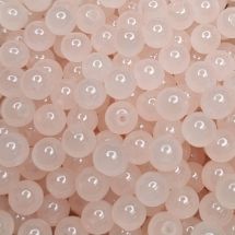 Pyöreä lasihelmi läpikuultava pintaväri n. 8 mm vaalea roosa 25 kpl