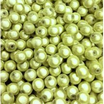 Akryylihelmi heijastava pyöreä 4 mm vaaleanvihreä n. 100 kpl