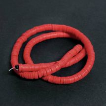 Fimohelmi kiekko n. 40-45 cm punainen nauhassa