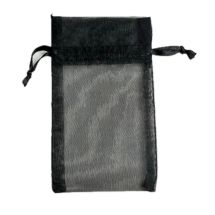 Organzapussi musta 1 kpl