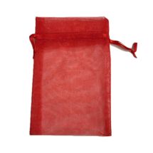 Tukkuerä organzapussi punainen n. 14x9 cm n. 100 kpl